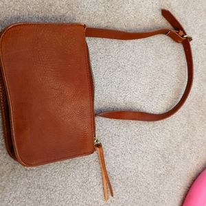 Leather Madewell waist bag.